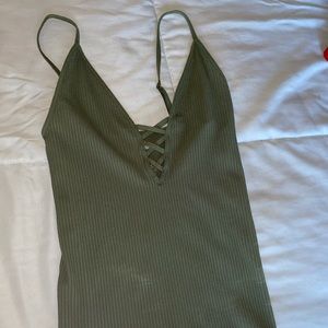Free People Green Cami